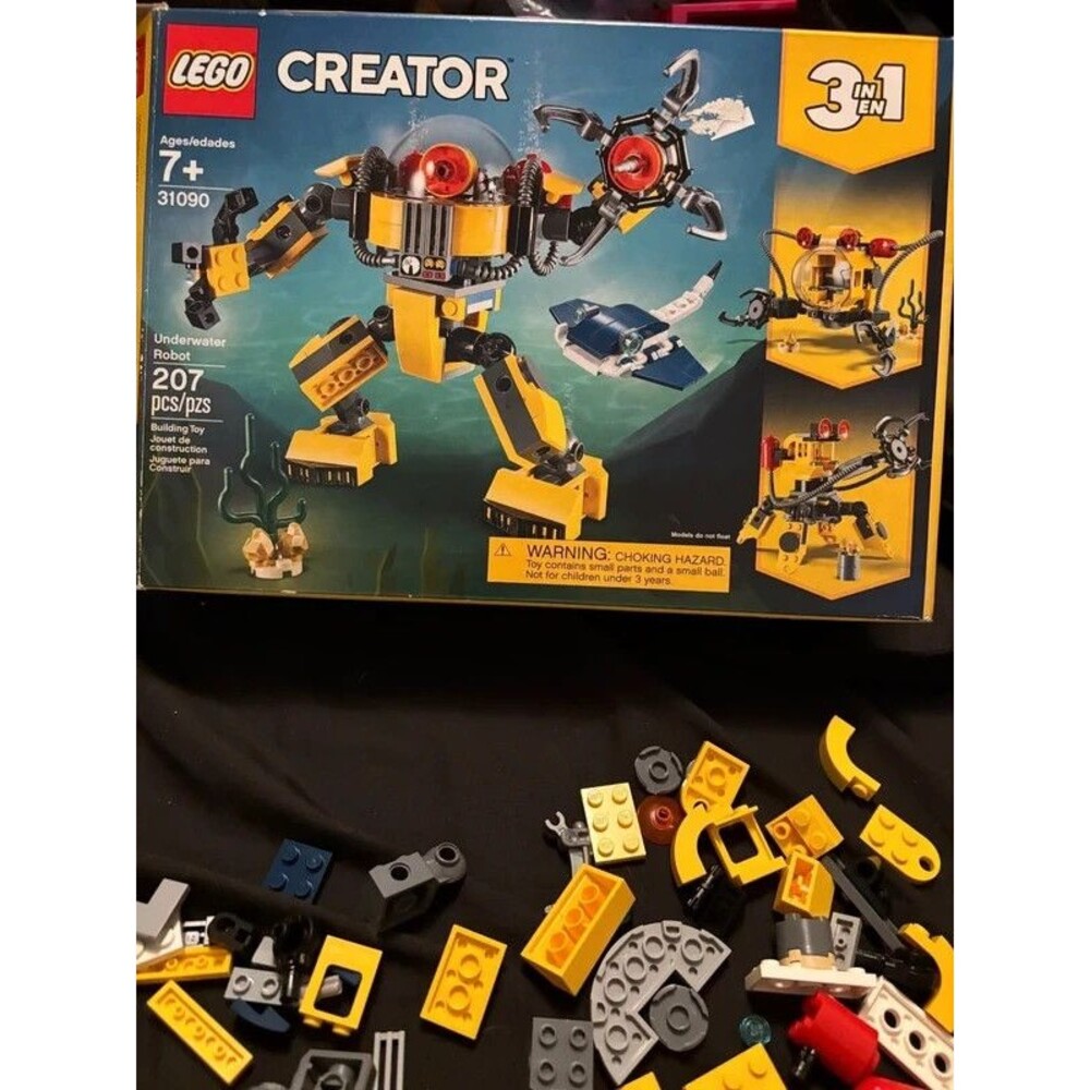 LEGO CREATOR: Underwater Robot (31090) partial set